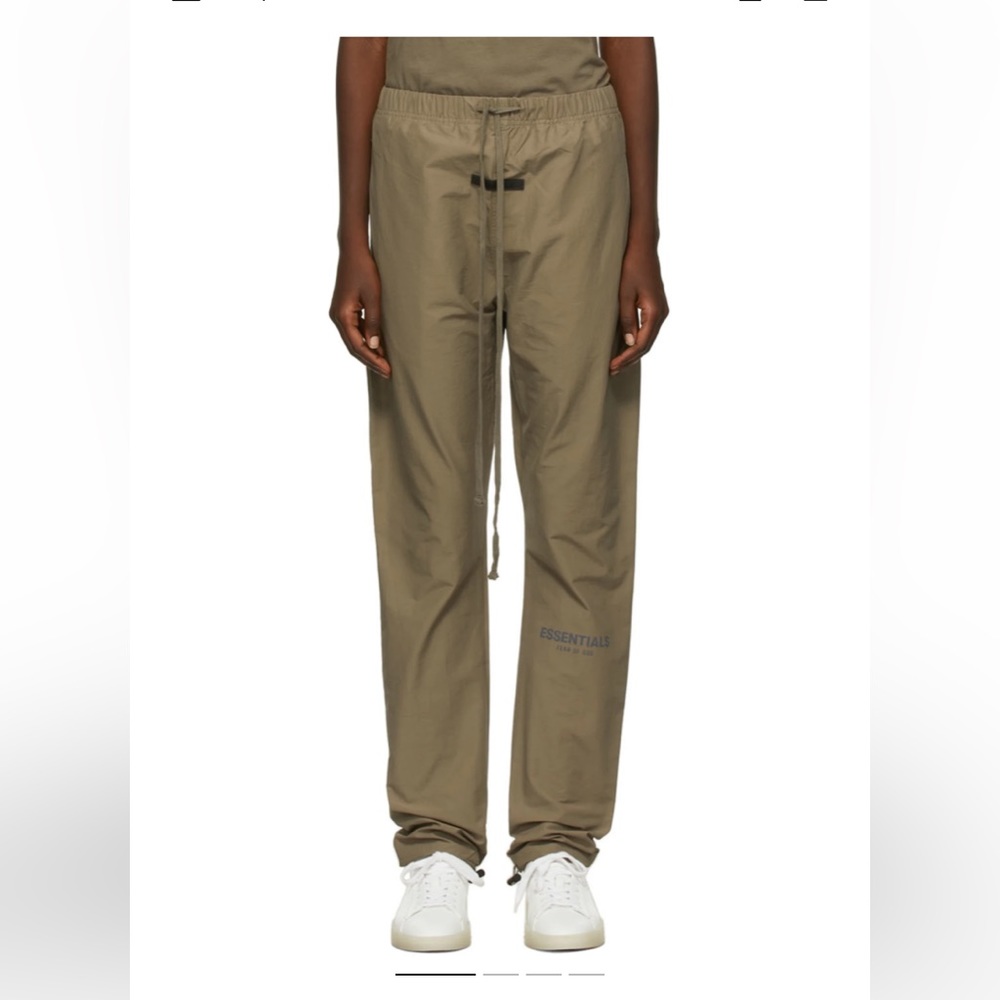 Fear of God Essentials Taupe Nylon Track Pants